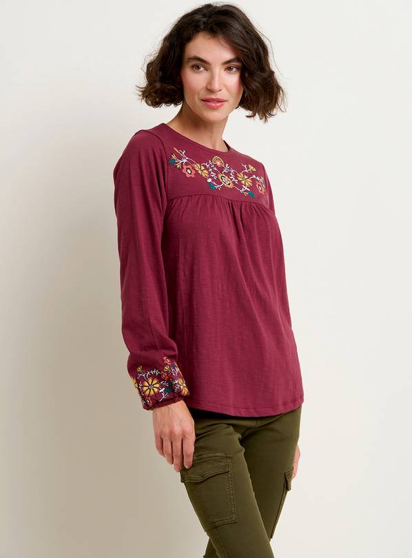 BRAKEBURN Folk Floral Embroidered Tee 12